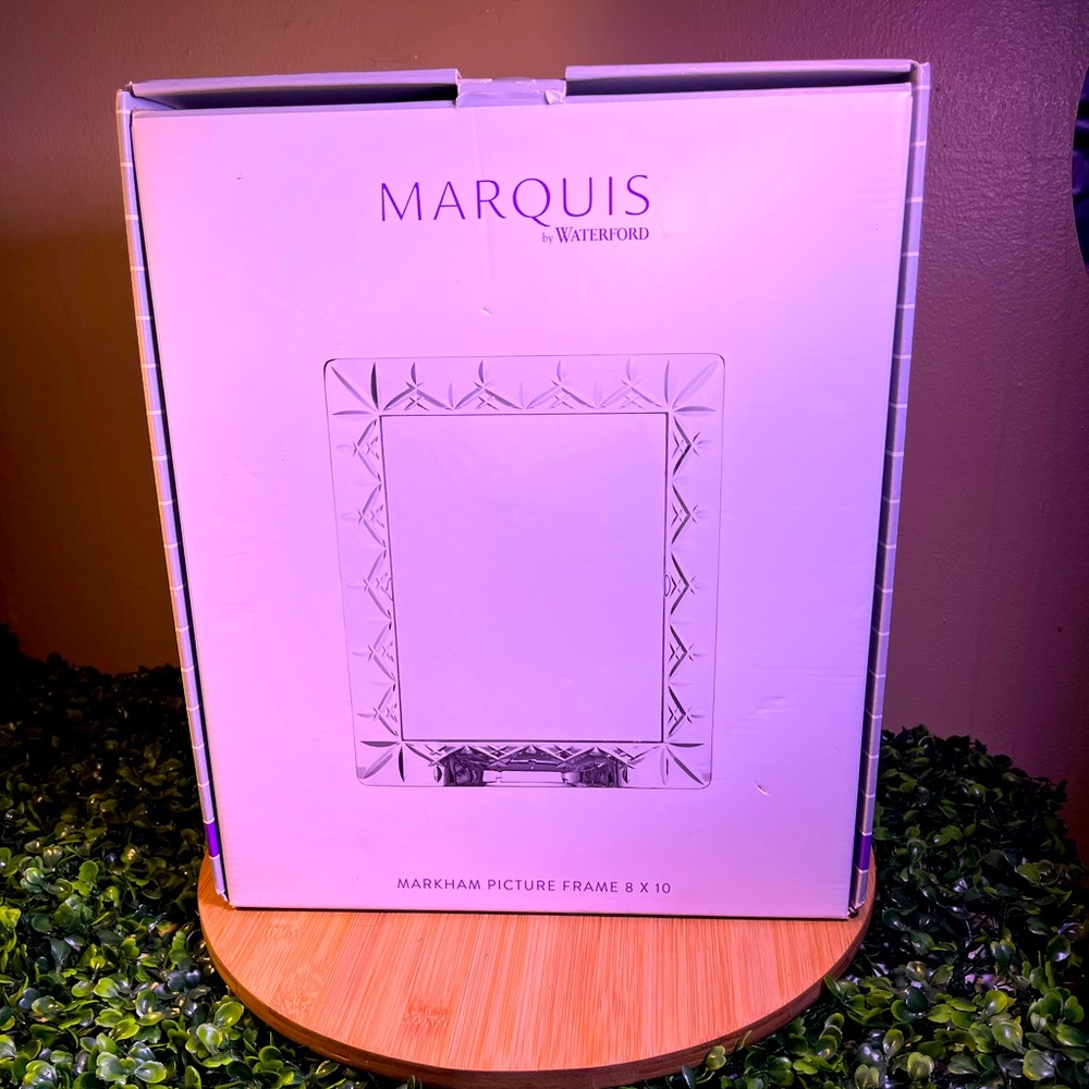 🔥 NEW MARQUIS BY WATERFORD CRYSTAL PICTURE FRAME 8 x 10